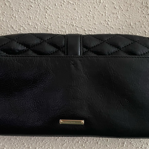 Rebecca Minkoff Black Leather Quilted Chain Strap Shoulder/Crossbody Bag - Picture 13 of 16